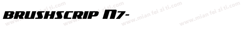 brushscrip N7字体转换